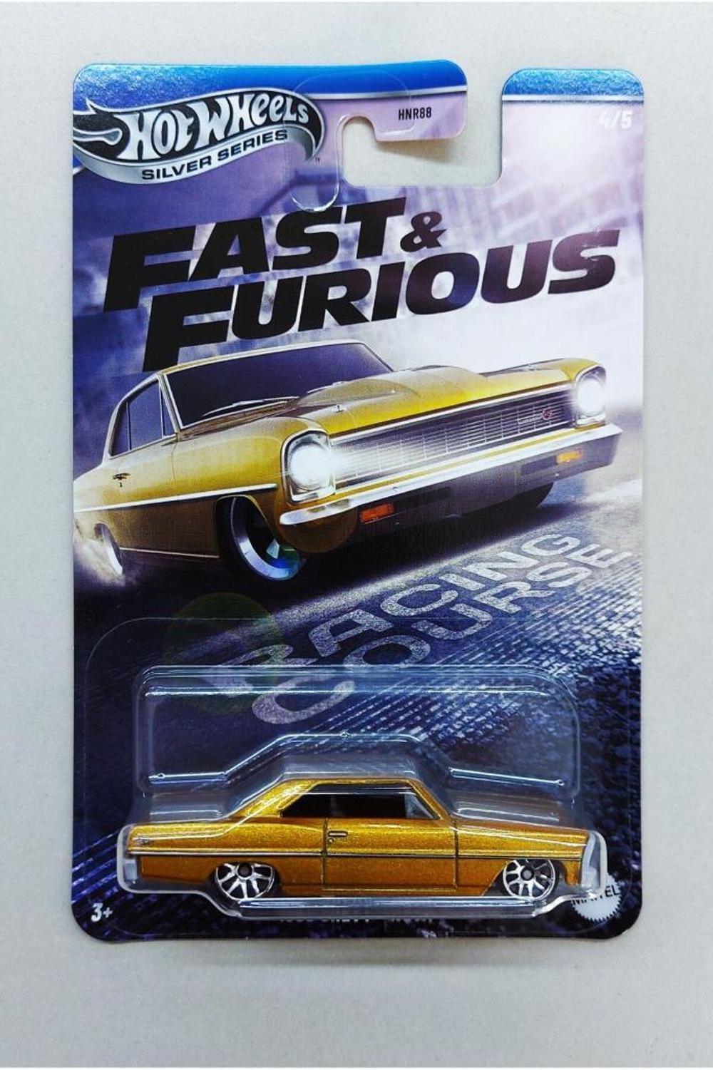 HOT WHEELS SILVER SERIES FAST & FURIOUS 1966 CHEVY NOVA HNR88-JBY42 Diğer JBY42