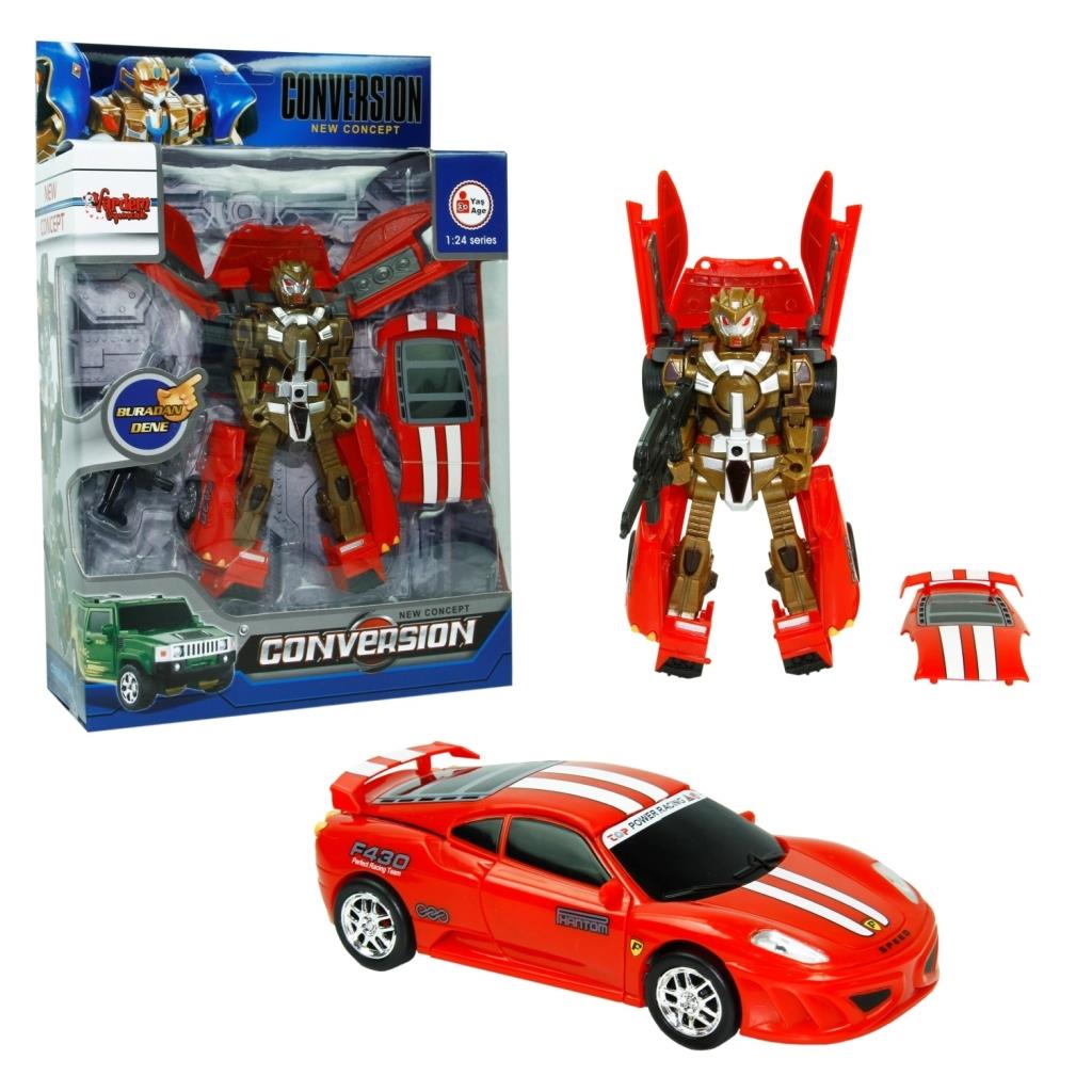 KUTULU DONUSEBILEN 1:24 ROBOT JEEP Diğer HW 899 1 2 5