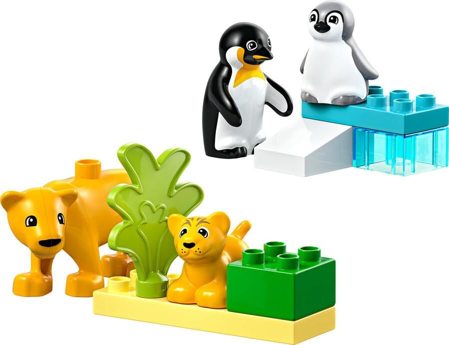LEGO DUPLO KASABASI VAHSI HAYVAN AILELERI: PENGUENLER VE ASLANLAR 10442 Diğer LED10442