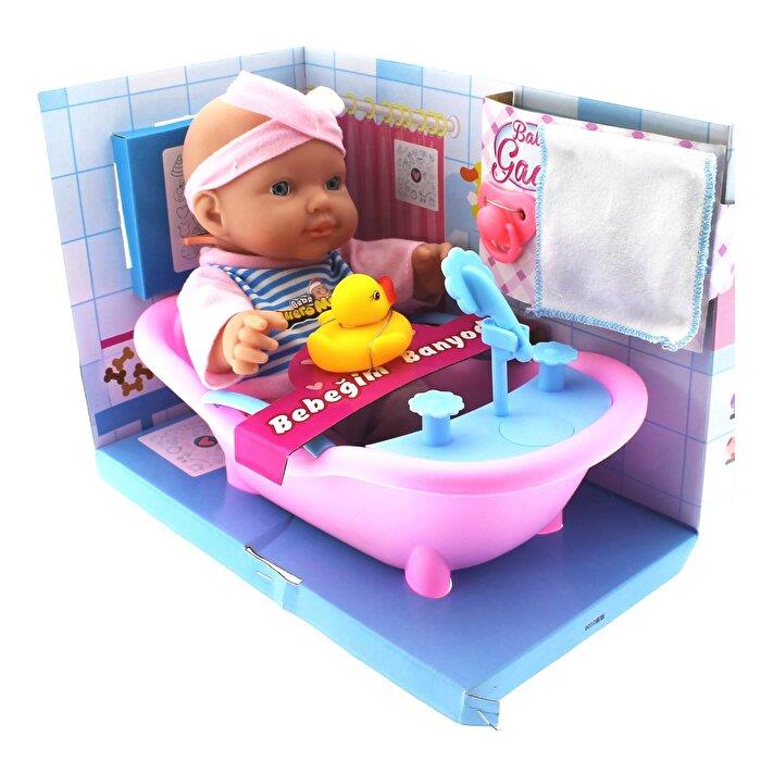 Baby Gadi Bebeğim Banyoda Pembe Mega Oyuncak CXY60103 P