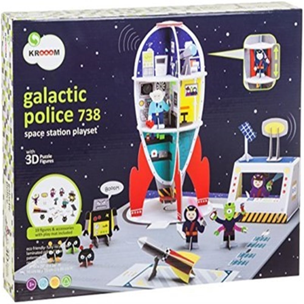 KROOM GALACTİC POLİCE 738 - SPACE STATİON PLAYSET