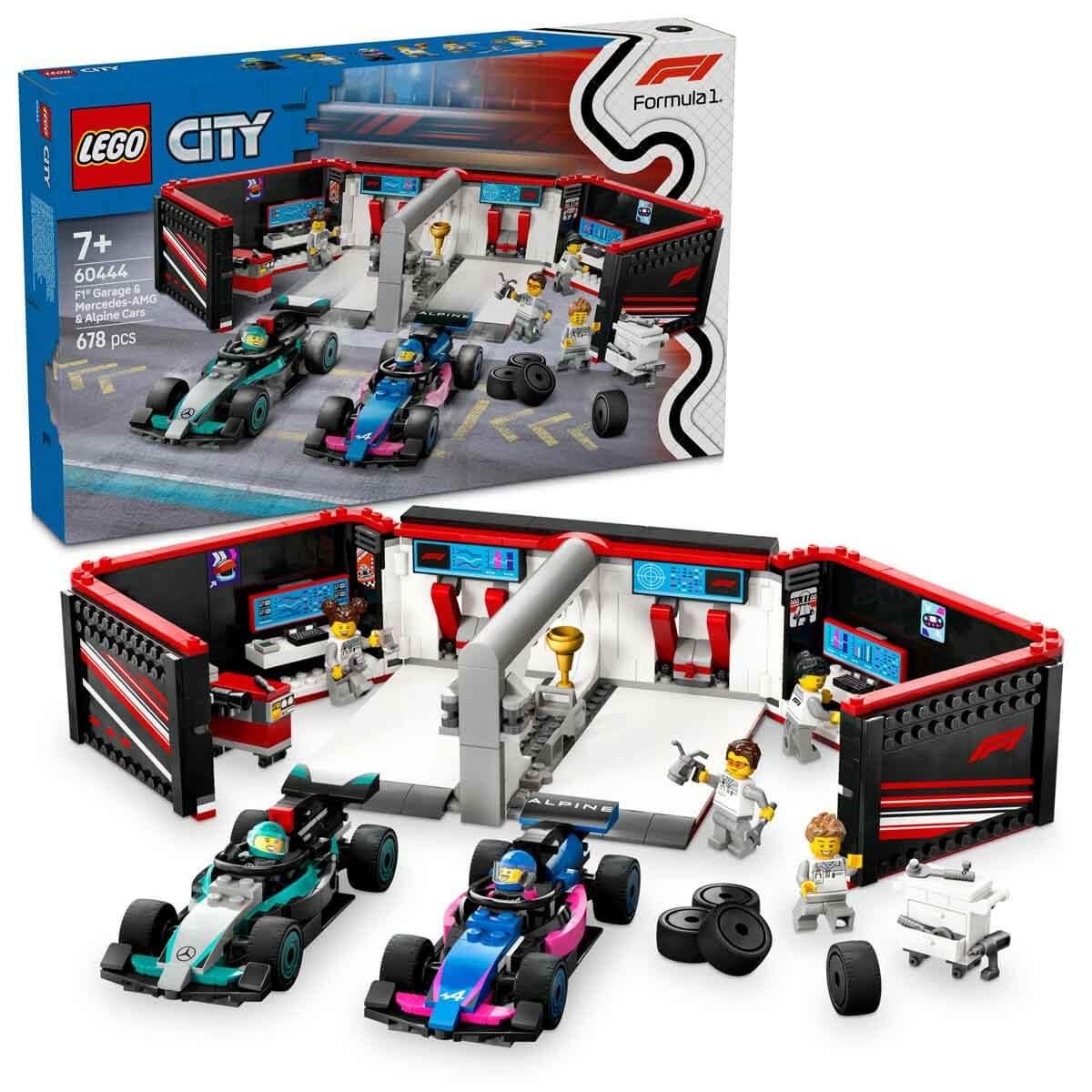 LEGO CITY F1 GARAJI VE MERCEDES AMG VE ALPINE ARABALARI 60444 Diğer LSC60444