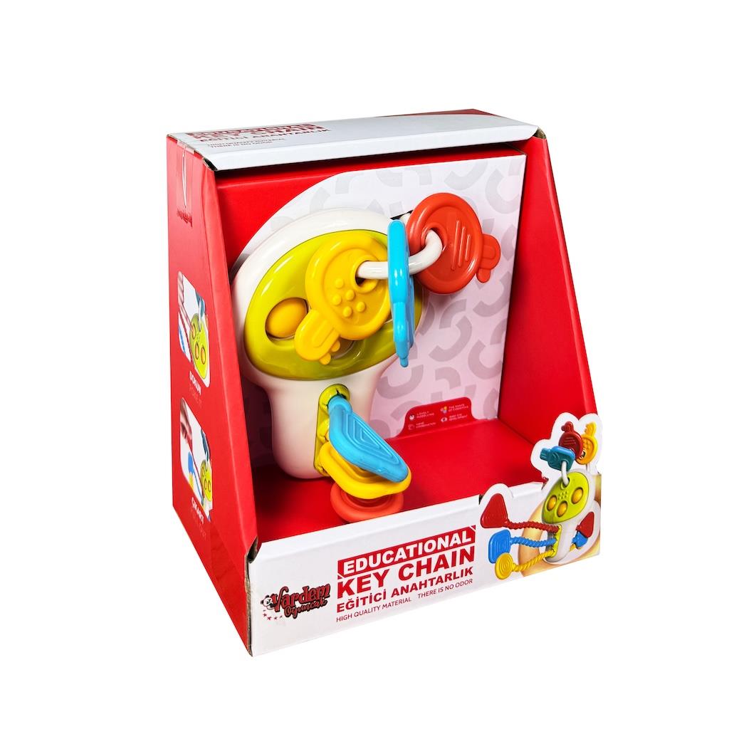 Eğitici Poppitli Cırcırlı Bebek Anahtarlığı Vardem RT 1507