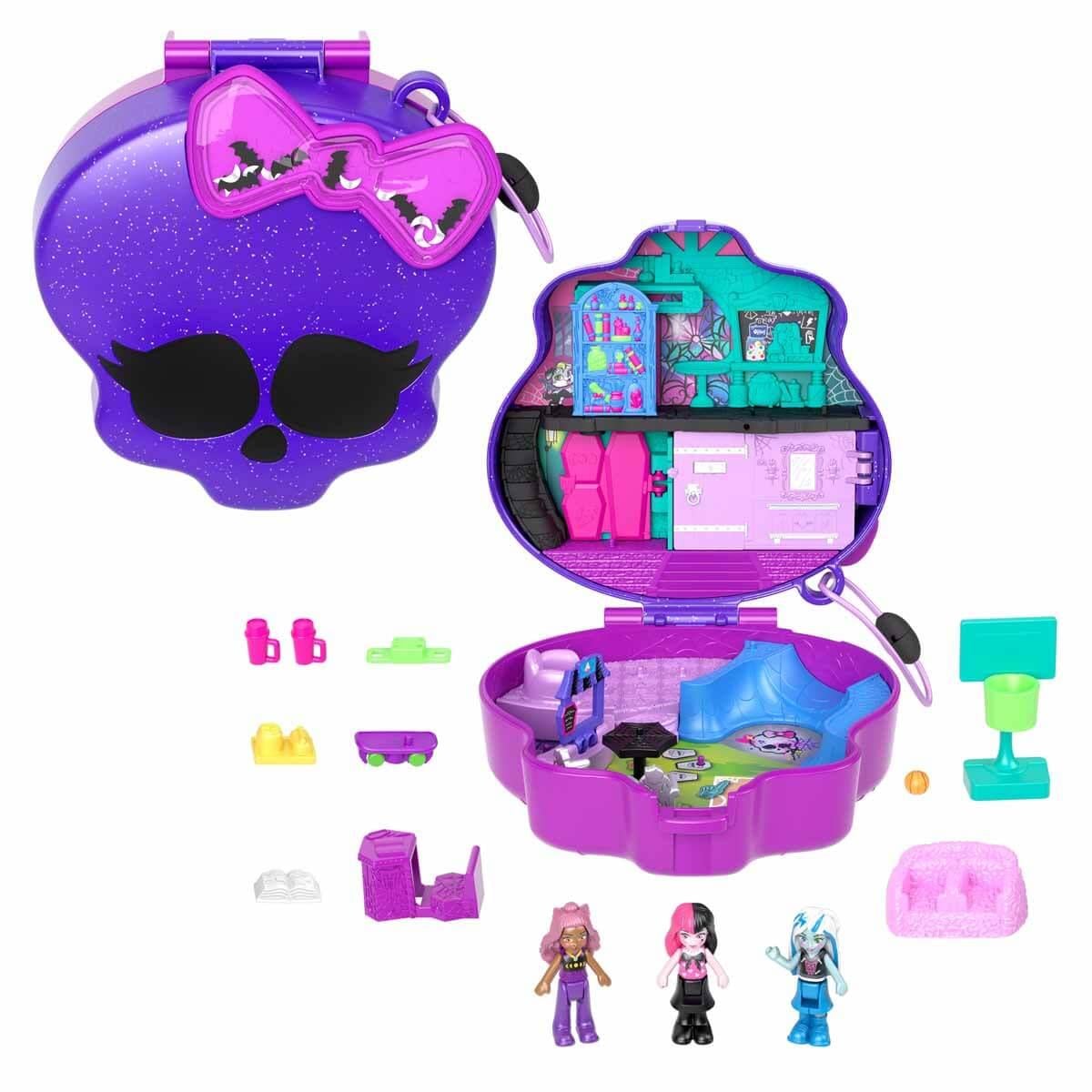 POLLY POCKET MONSTER HIGH TEMALI KOMPAKT OYUN SETI HVV58 Diğer HVV58