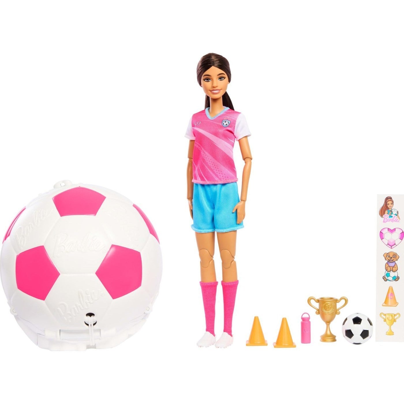 Barbie Roll ve Reveal Futbolcu Bebeği JMK20 Barbie JMK20