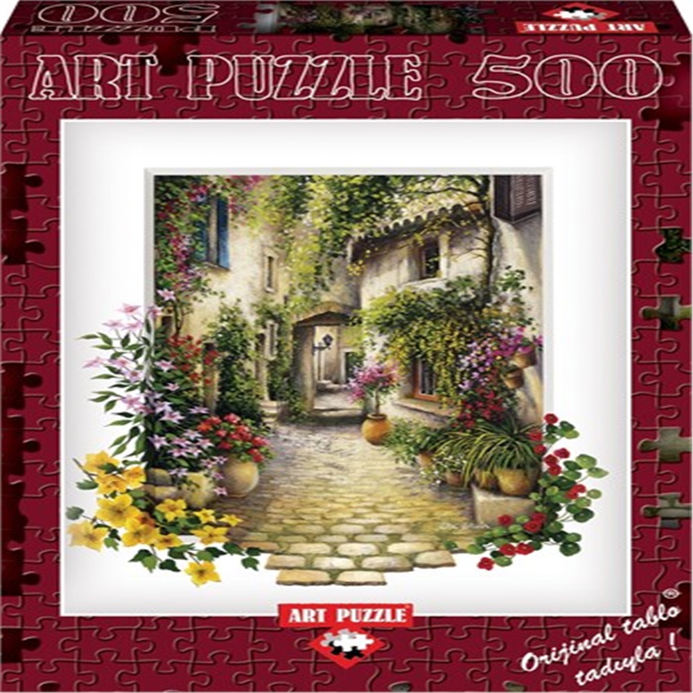 Art Puzzle 500 Parça Çiçekli Ara Sokak