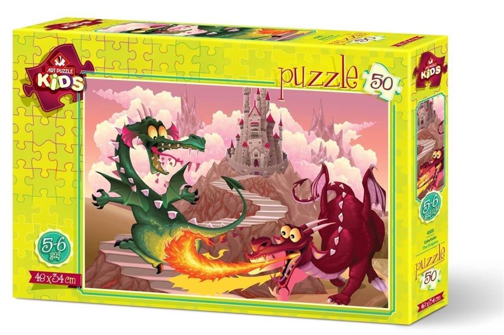 Art Puzzle Ejderhalar 50 Parça Yapboz HD 4505 Art Puzzle HD 4505