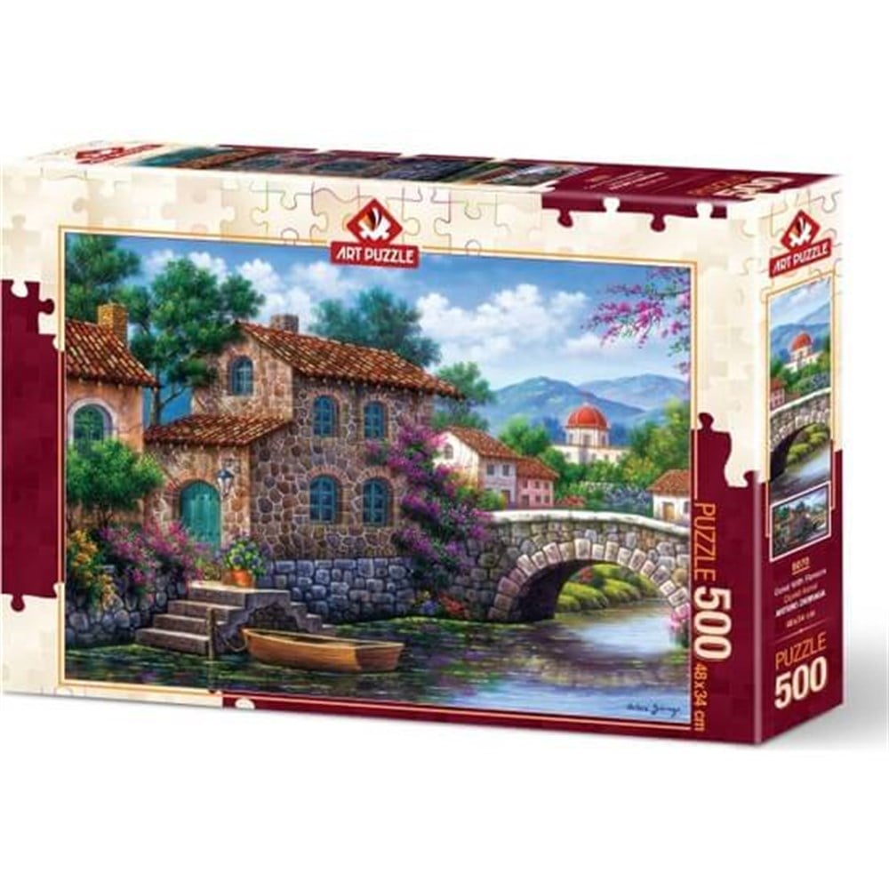 Art Puzzle 500 Parça Çiçekli Kanal Art Puzzle HD5070