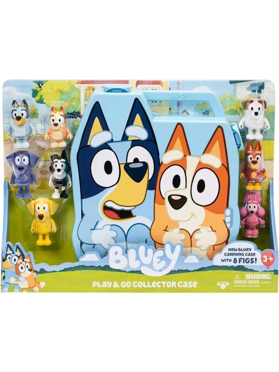 BLUEY DELUKS TASIMA CANTASI VE 8LI FIGUR SET 17638 Diğer BLUEY 17638