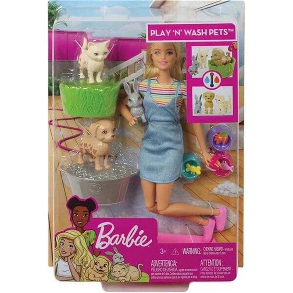 Barbie Ve Hayvanları Banyo Eğlencesınde Oyun Seti Fxh11 Barbie FXH11