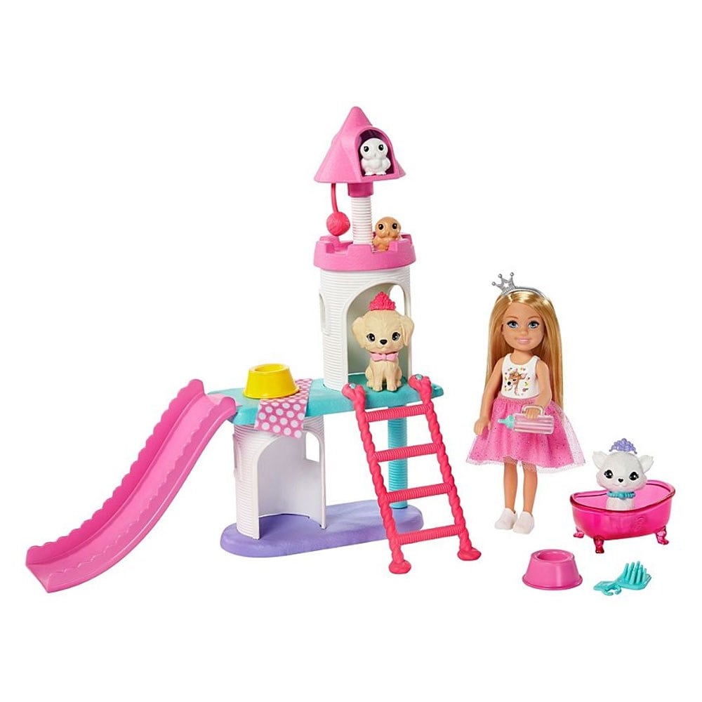 Barbie Prenses Macerası Chelsea Bebek Ve Evcil Hayvan Şatosu GML72-GML73 Barbie GML73
