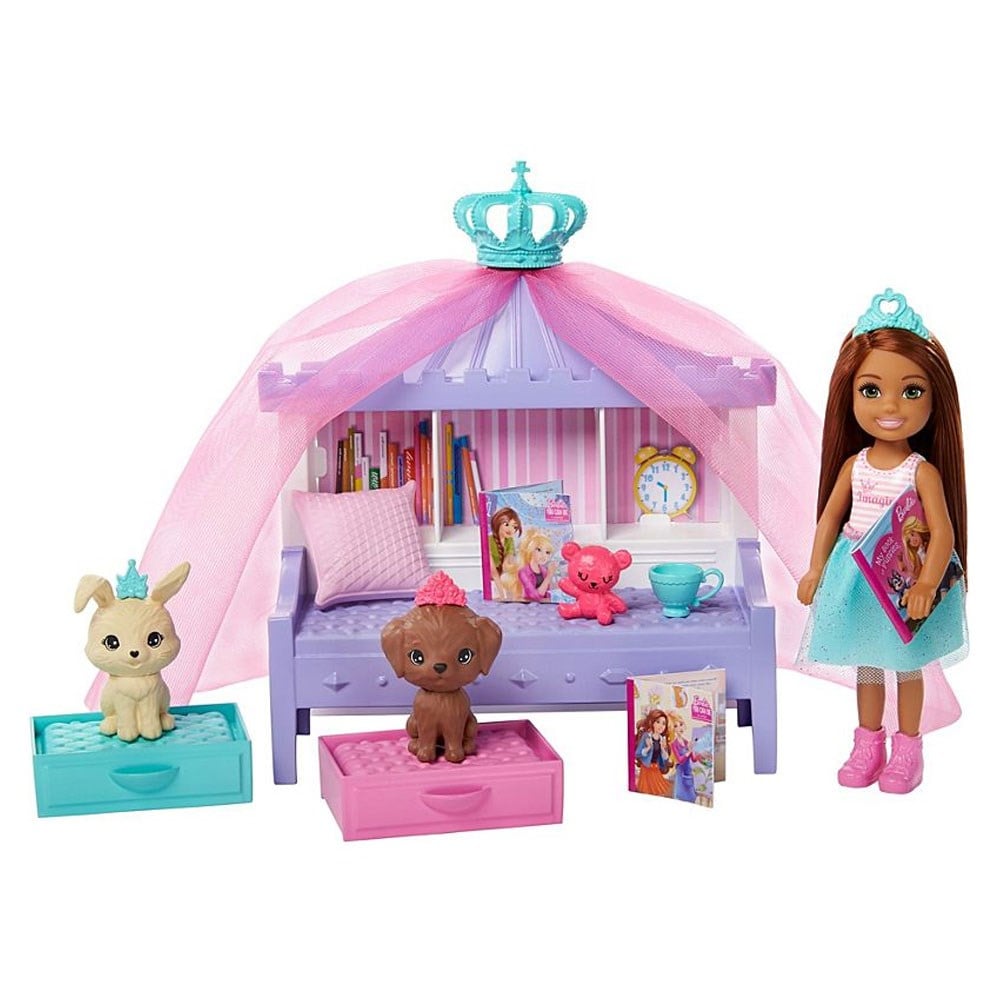 Barbie Prenses Macerası Chelsea Bebek Ve Evcil Hayvan Şatosu GML72-GML74 Barbie GML74
