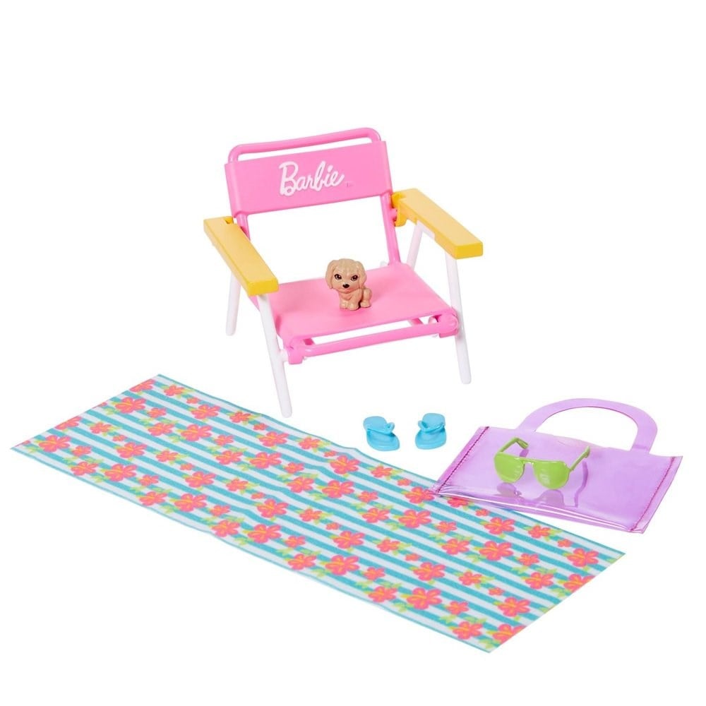 Barbie Ev Aksesuarları Paketleri Sahil Temalı GRG58-GRG59 Barbie GRG58