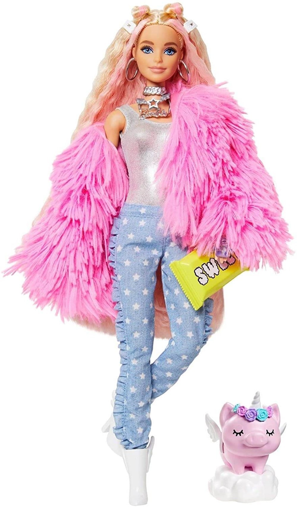 Barbie Extra - Pembe Ceketli Bebek GRN28 Barbie GRN28