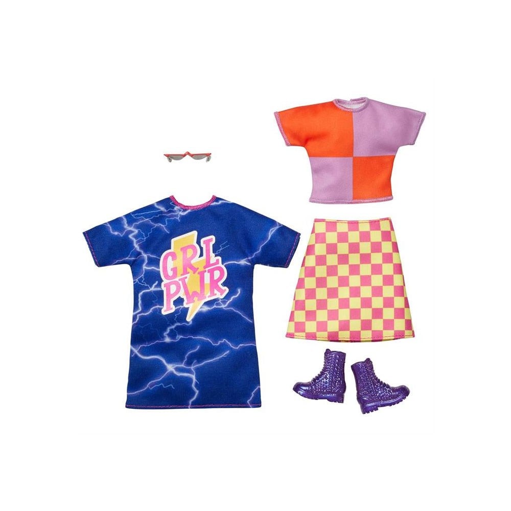 Barbie'nin Kıyafet Koleksiyonu 2'li Paketler GWF04-HBV69 Barbie HBV69