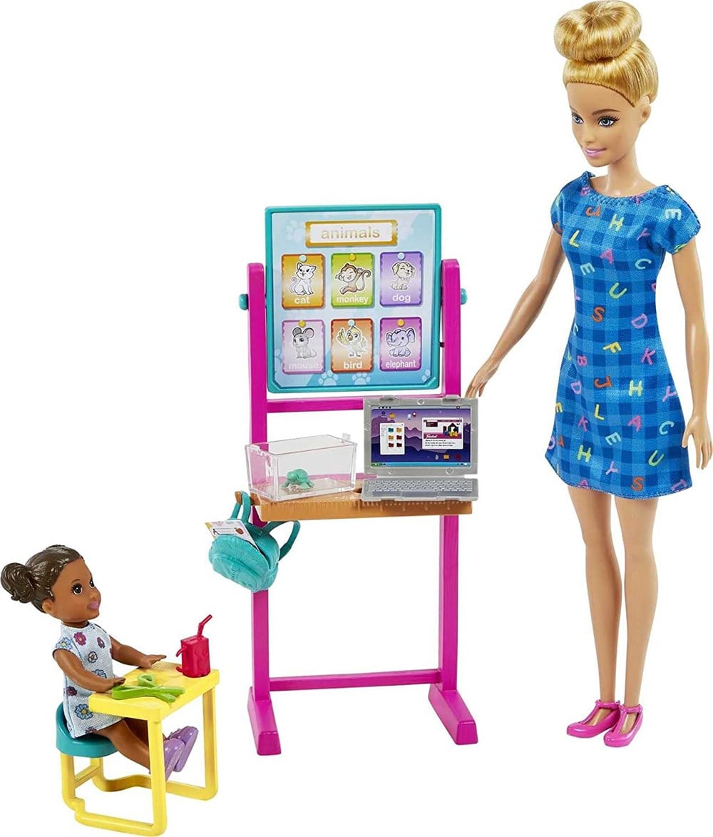 Barbie Ben Büyüyünce Oyun Seti Öğretmen, Sarı Saçlı DHB63-HCN19 Barbie HCN19