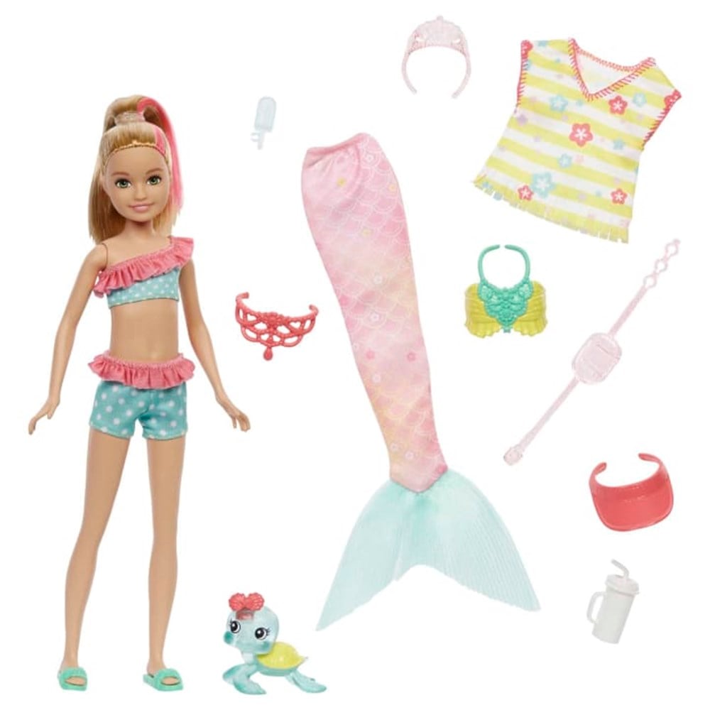 Barbie'nin Kız Kardeşleri Deniz Kızı Oluyor Oyun Seti HHG54-HHG56 Barbie HHG56
