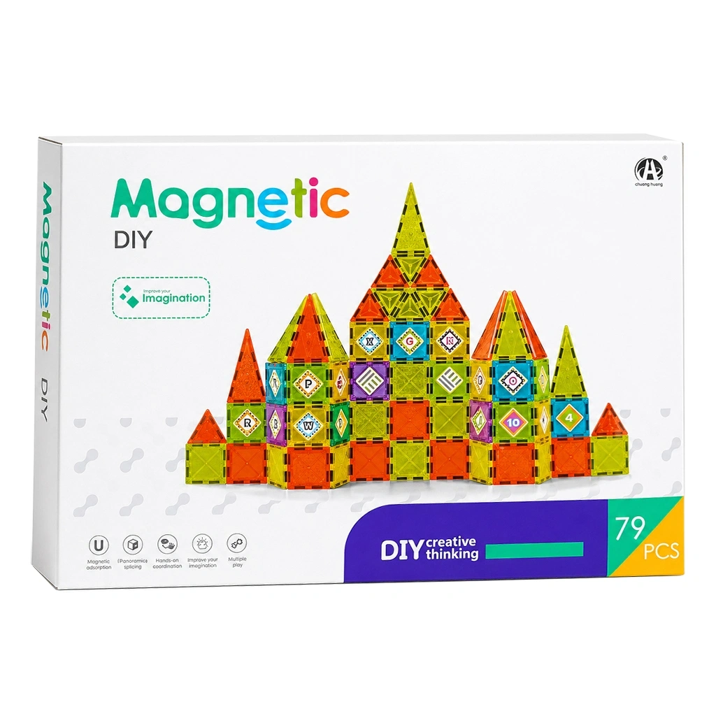 Manyetik Bloklar 5.5 cm 79 Parça CH1044 Oydaş Oyuncak OYD CH1044