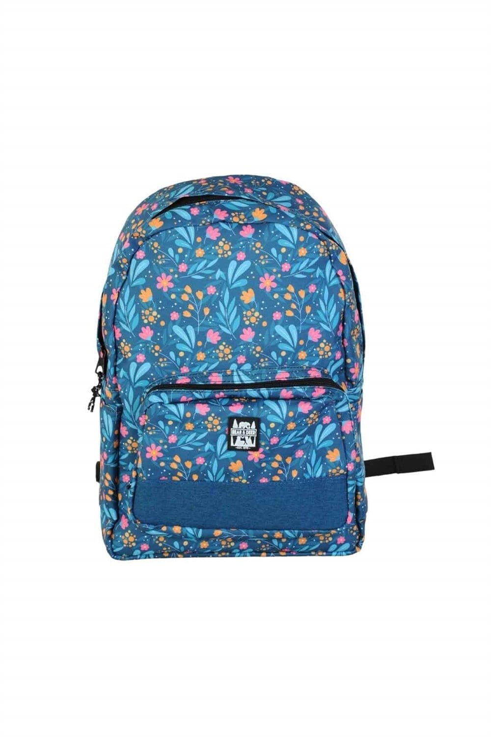 B&D Punch Sırt Çantası Çiçekli Yeşil Bear & Deer BD CN0101