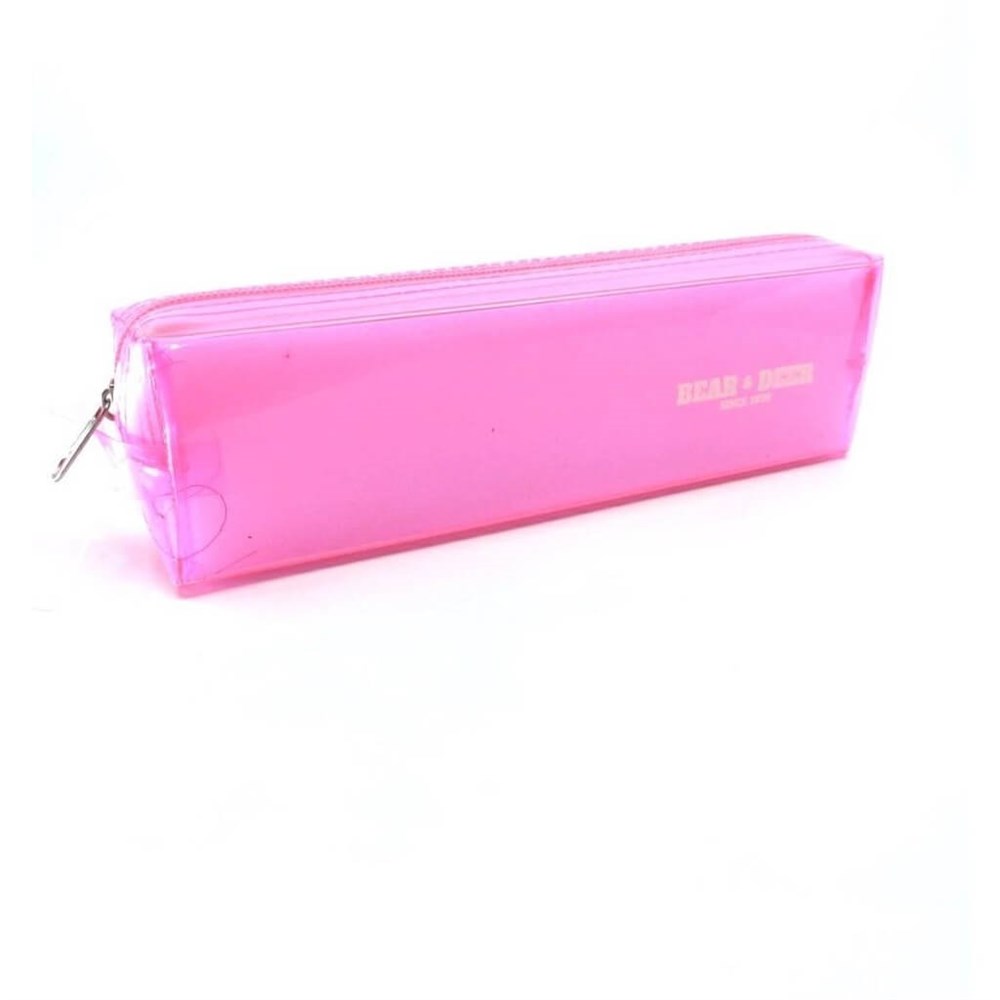 B&D Şeffaf Fosforlu Kalem Çantası Küçük Boy Bear & Deer KCS022
