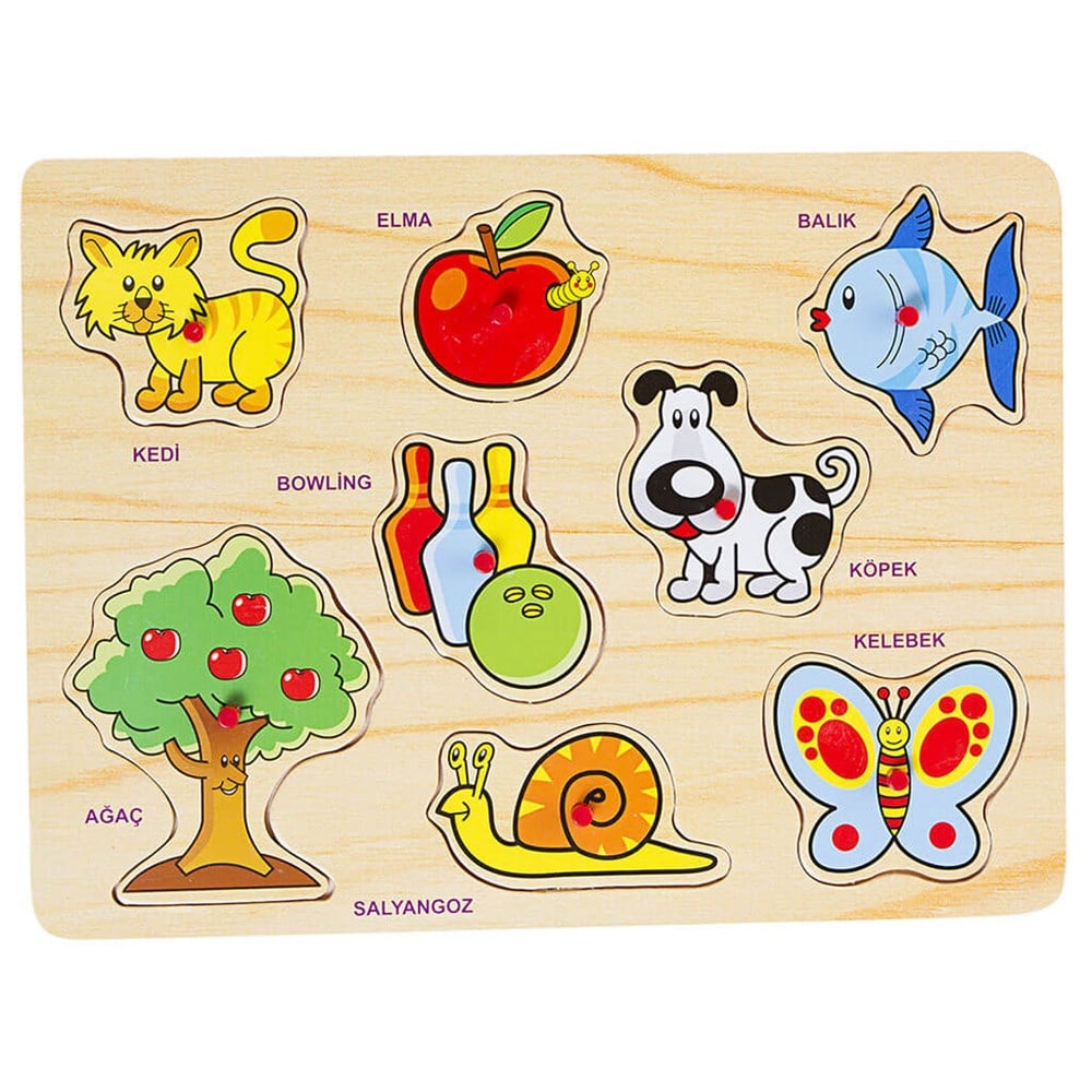 Bu-Bu Ahşap Puzzle Hayvanlar Bubu BUBU AP0032