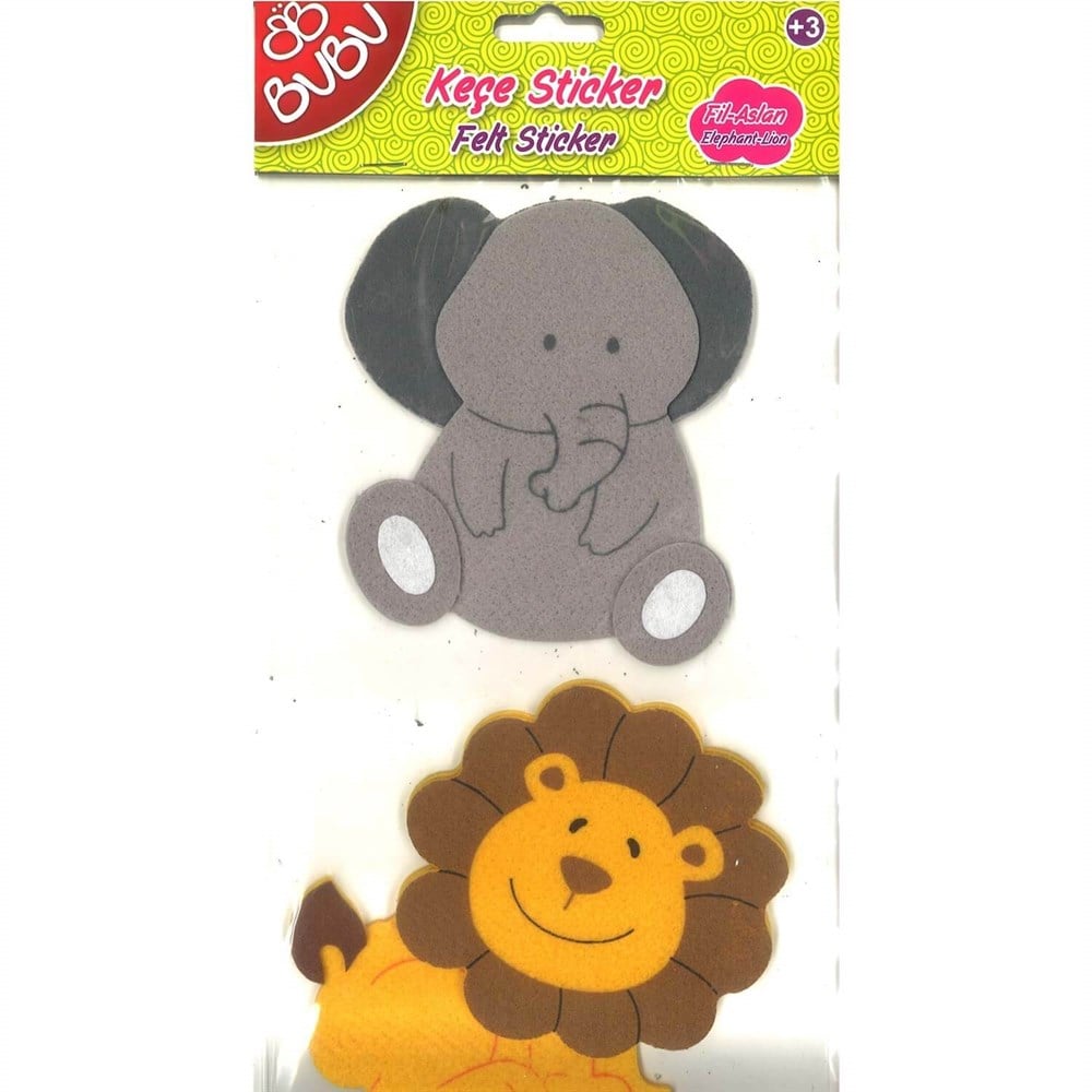 Bubu Buyuk Keçe Sticker Hayvanlar bubu BUBU STS011