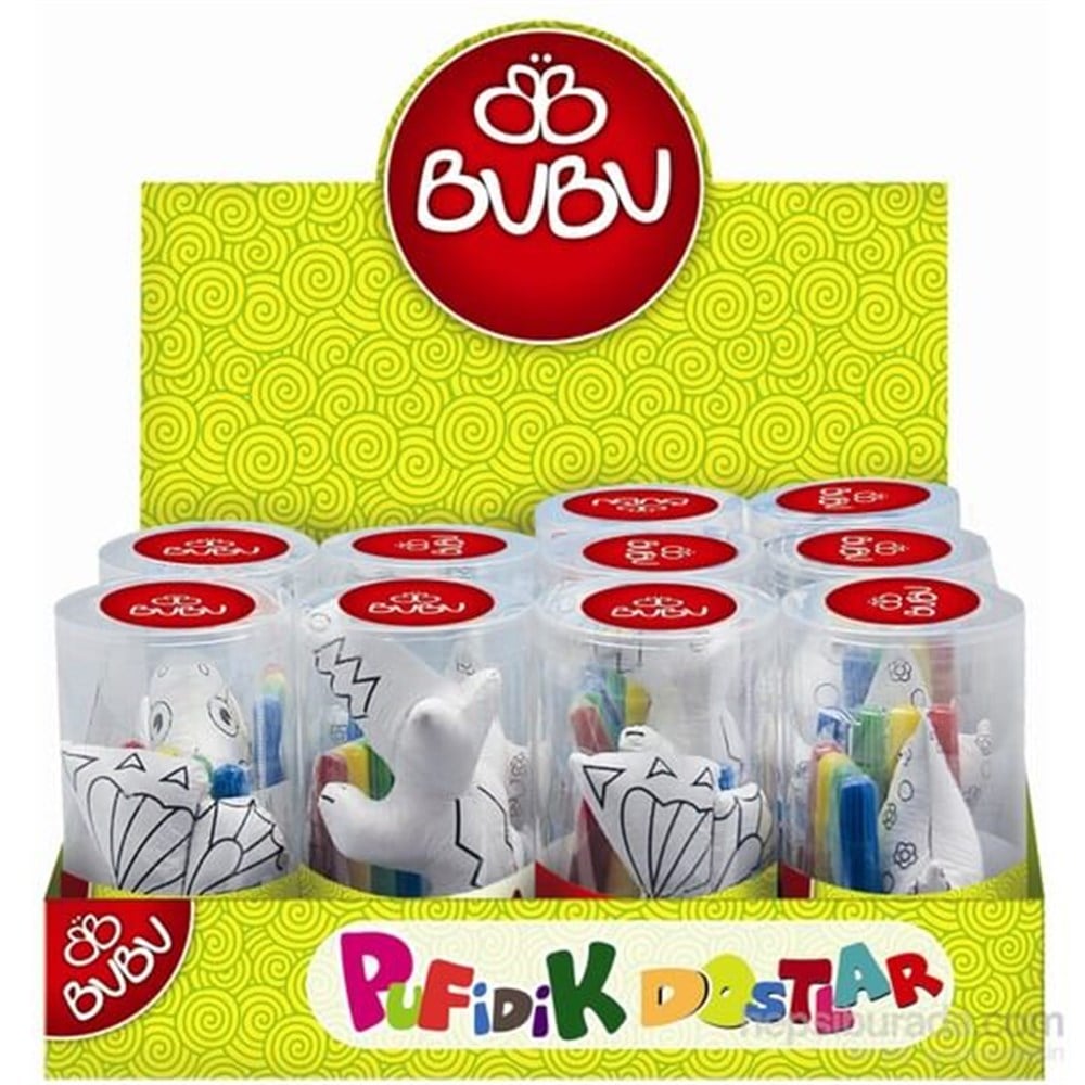 Bubu Pufidik Dostlar 4 Adet Keçeli Kalemli Bubu BUBU00068