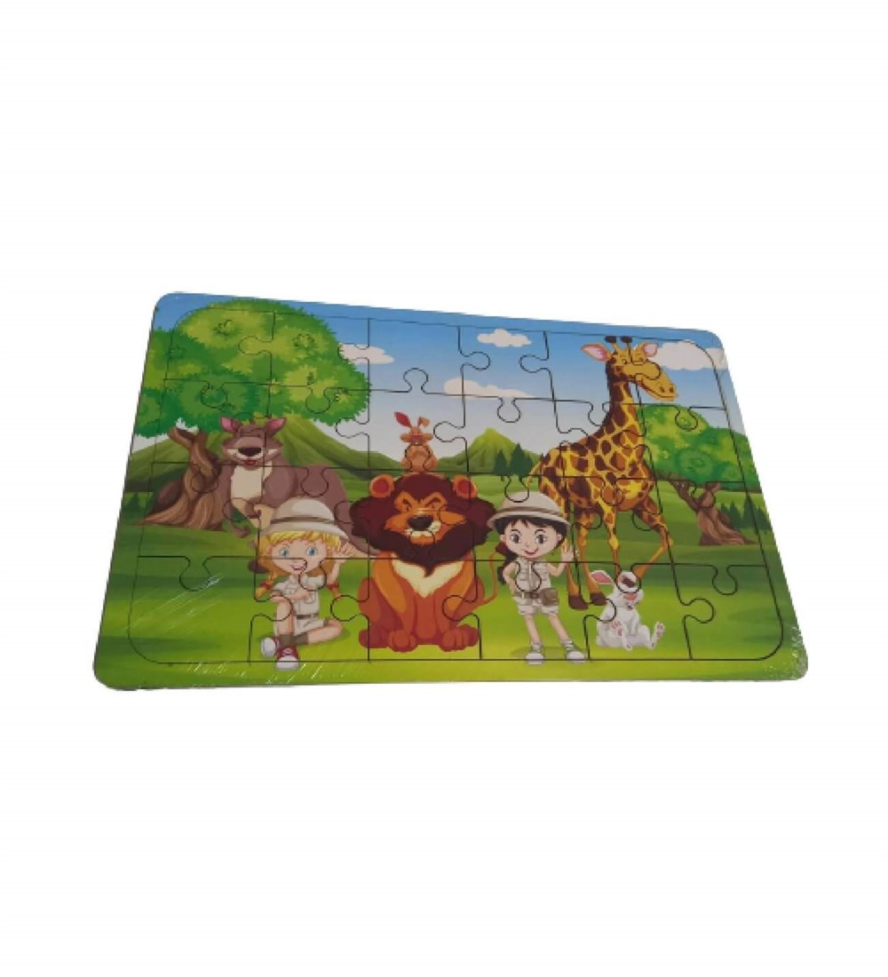 Bu-Bu Ahşap Puzzle Safari 195X295 Cm Bubu BUBU00117