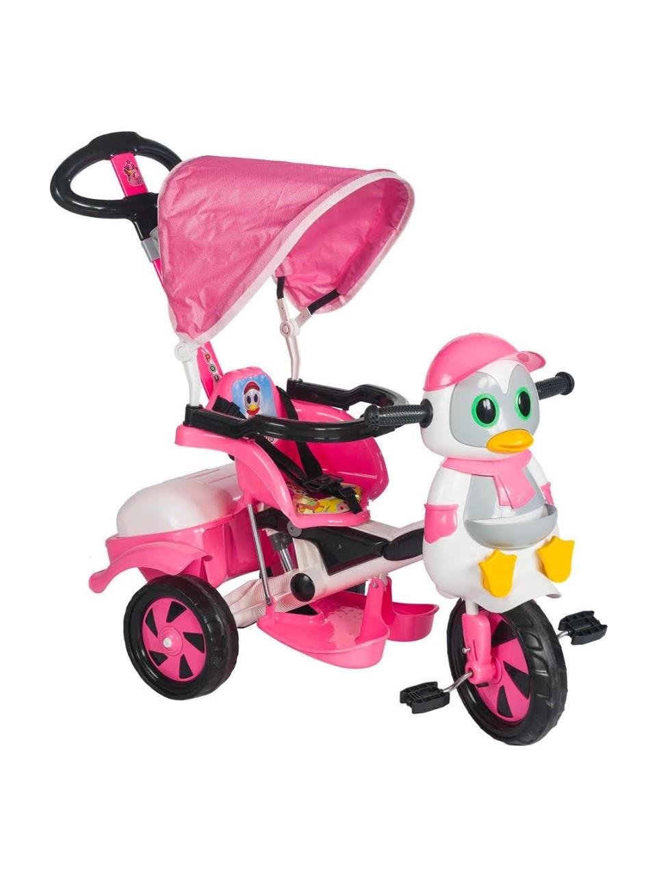 Dilaver Baby Poufi Penguen Ebeveyn Kontrollü Çocuk Bisikleti Pembe Dilaver DLVR ITM P