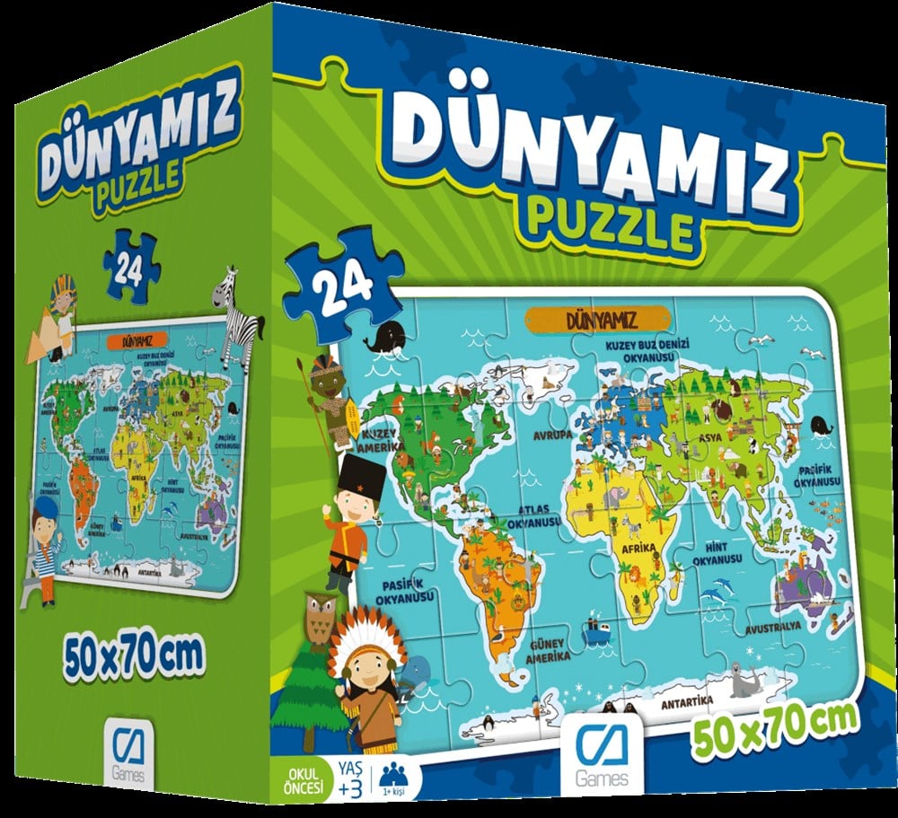 24 Parça Puzzle : Dünyamız Ca Games CA.5025