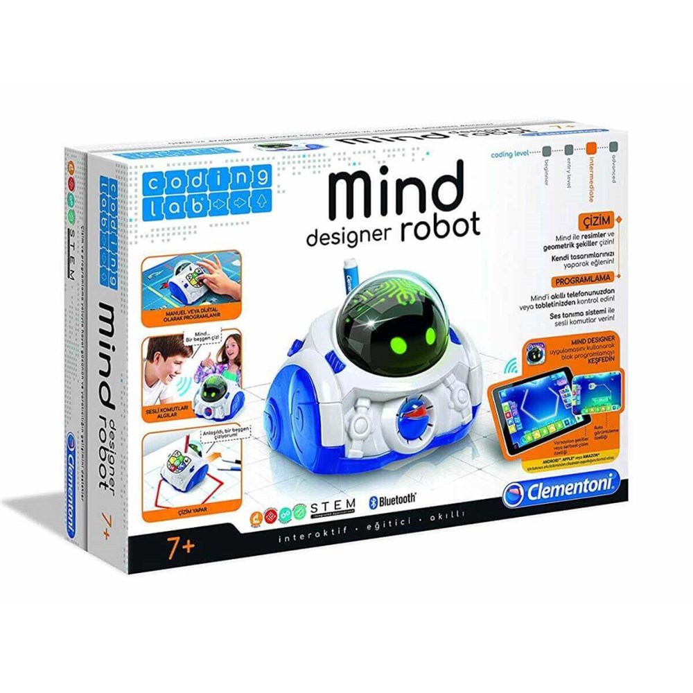 Clementoni Eğitici Tasarım Robotu Sesli Ve Işıklı CLM 64312 Clementoni CLM 64312