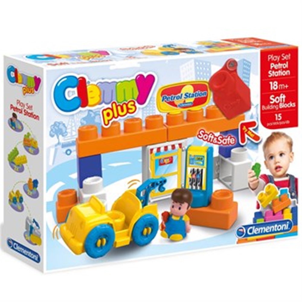 Clemmy Plus Yakıt İstasyonu Oyun Seti 18 Parça
