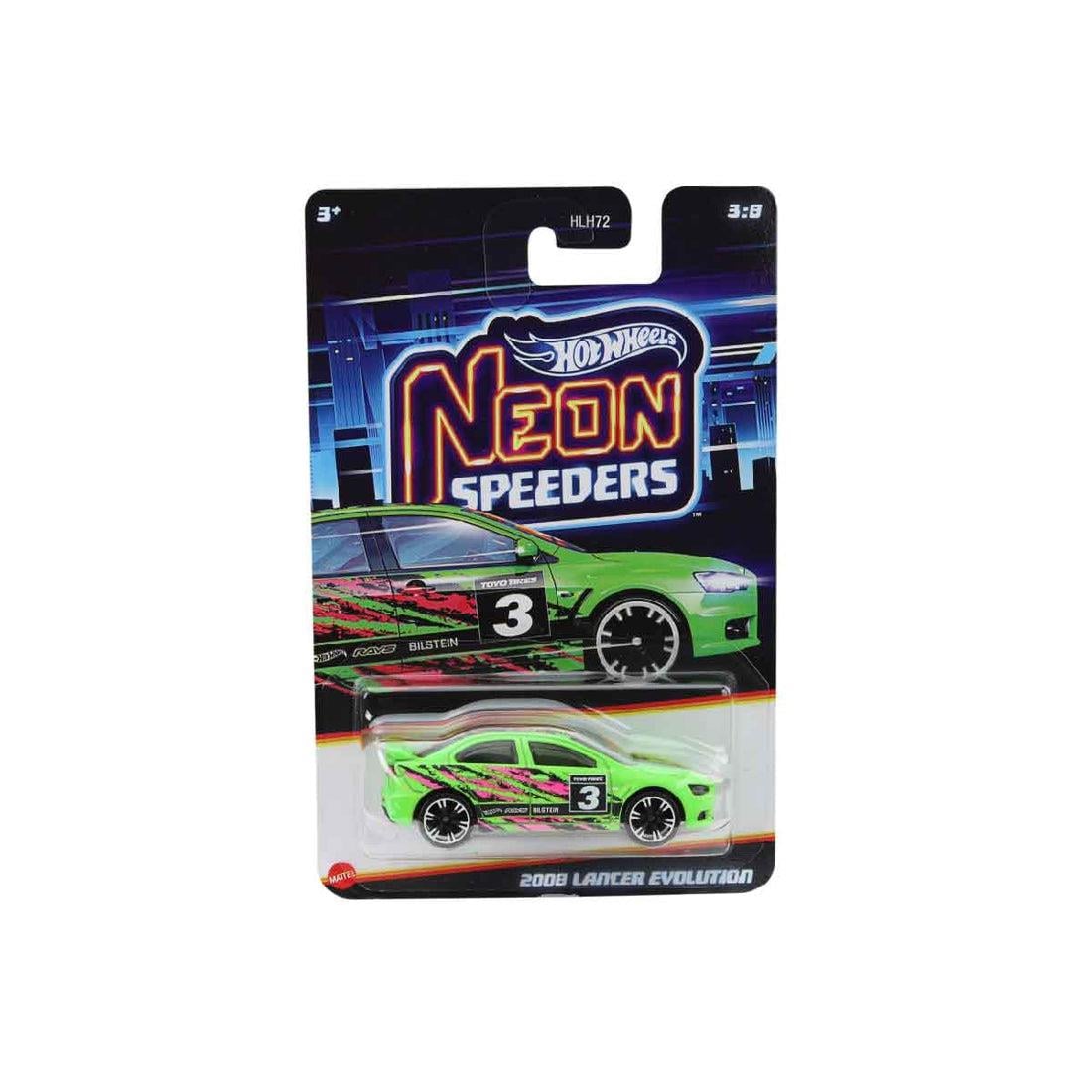 HOT WHEELS NEON YARISCILAR 2008 LANCER EVOLUTION HLH72-JCB02 Diğer JCB02