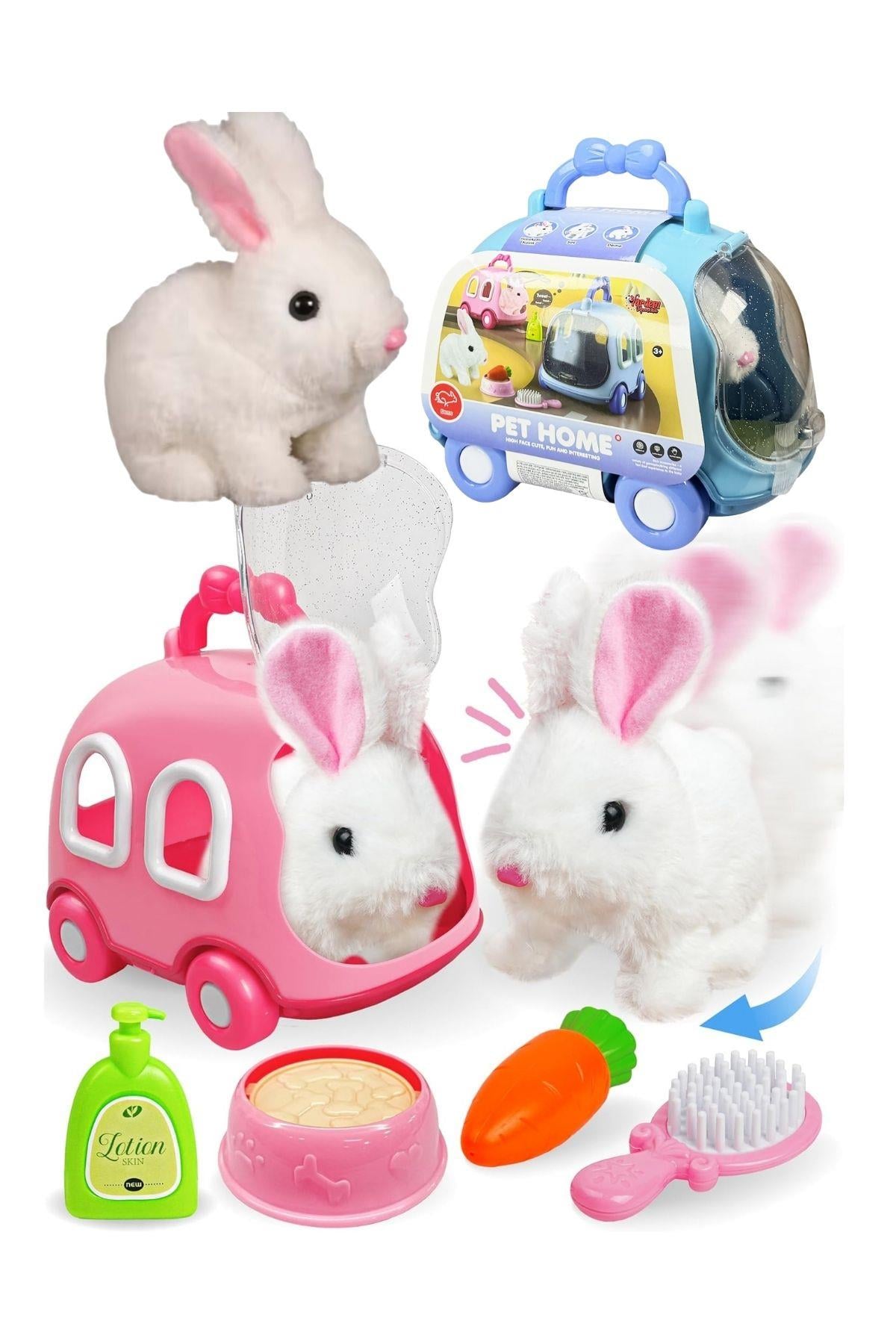 SESLI HAREKETLI TAVSAN VE CANTALI KAFES SETI MAVI Diğer JND 6800 M