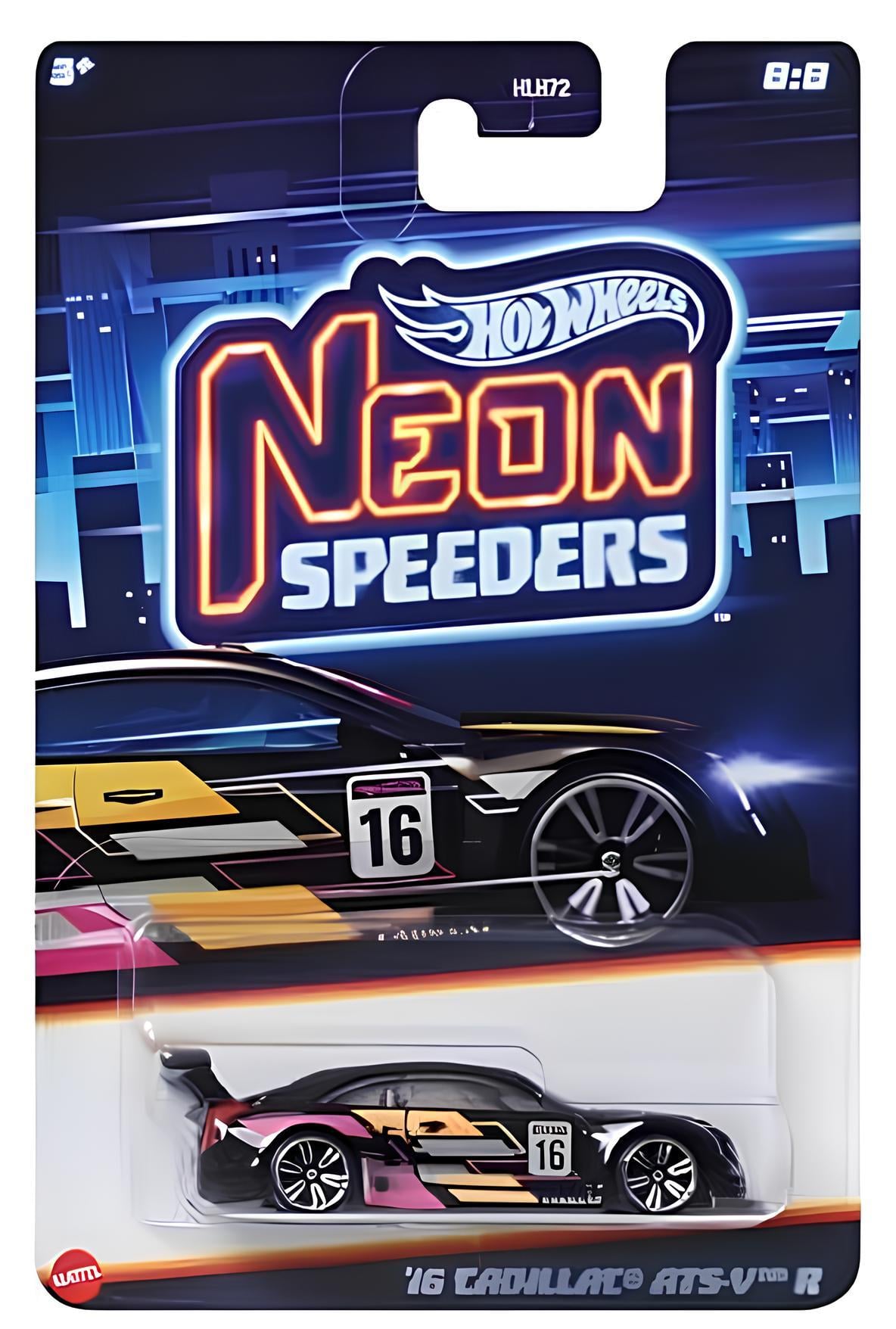 Hot Wheels Neon Speeders 2016 Cadillac Ats-V R HLH72-HRW82 Hot Wheels HRW82