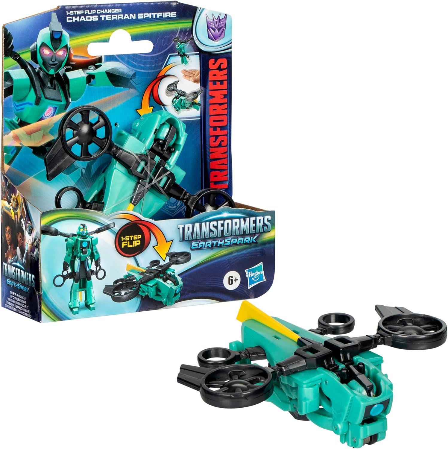 Transformers Earthspark Tek Adımda Dönüşen Fi̇gür Chaos Terran Spitfire F6229-F8663 Transformers F8663