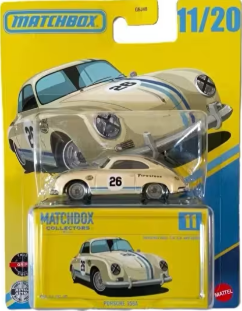 MATCHBOX COLLECTORS PORSCHE 356A GBJ48-JJW11 Diğer JJW11