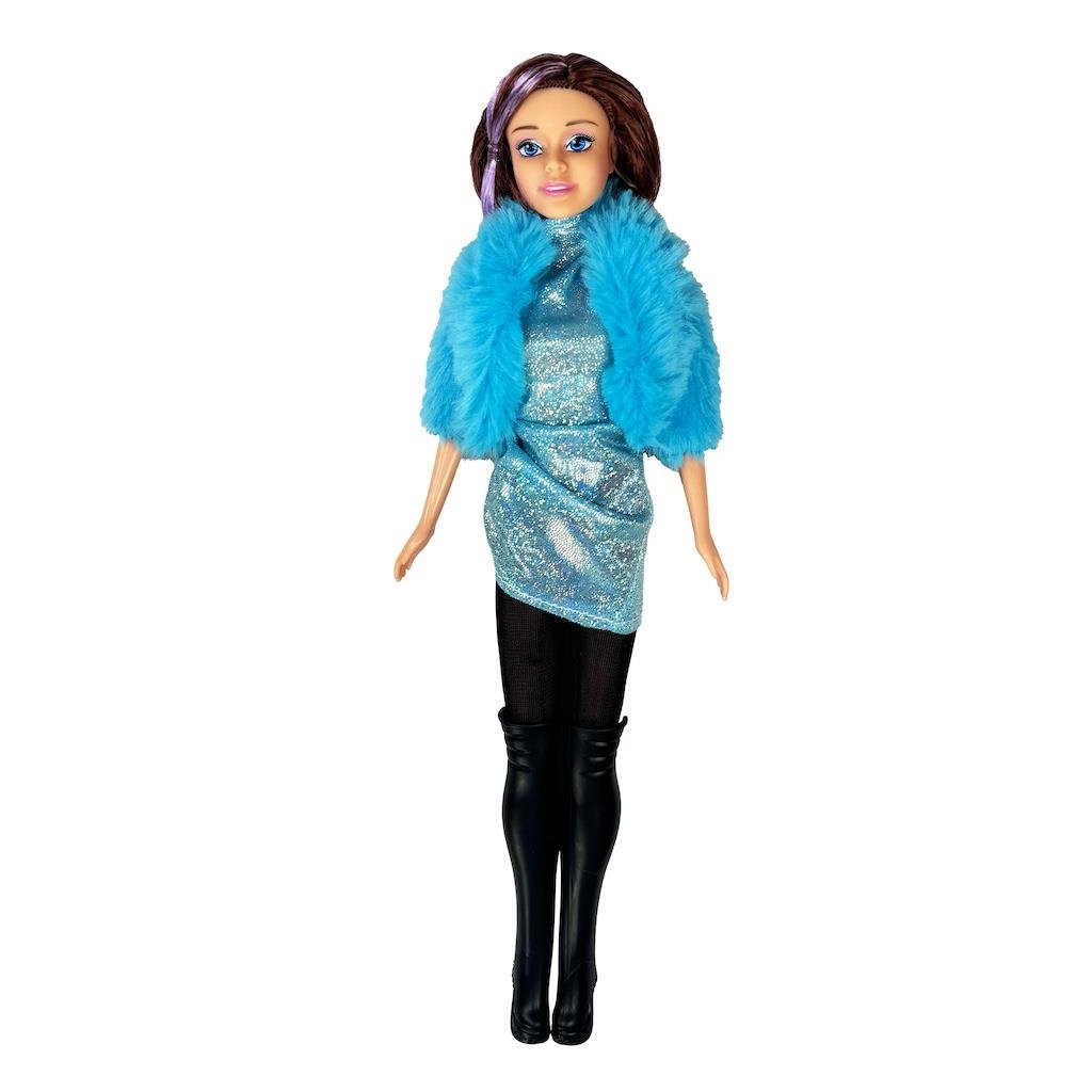 VARDEM KUTULU 29CM PARLAK DRAPE ELBISELI BEBEK 66771 Diğer WG 66771