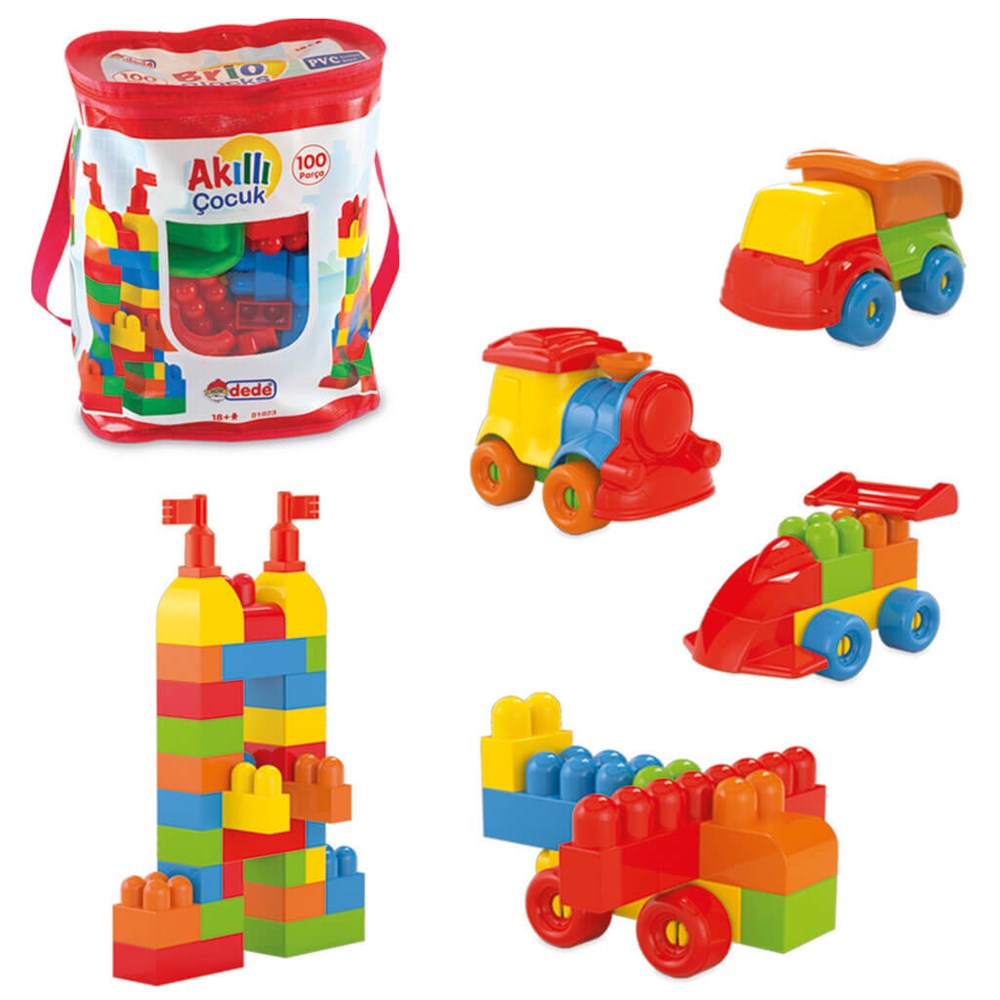 Akıllı Çocuk 100 Parça Lego Seti Dede FEN 01023