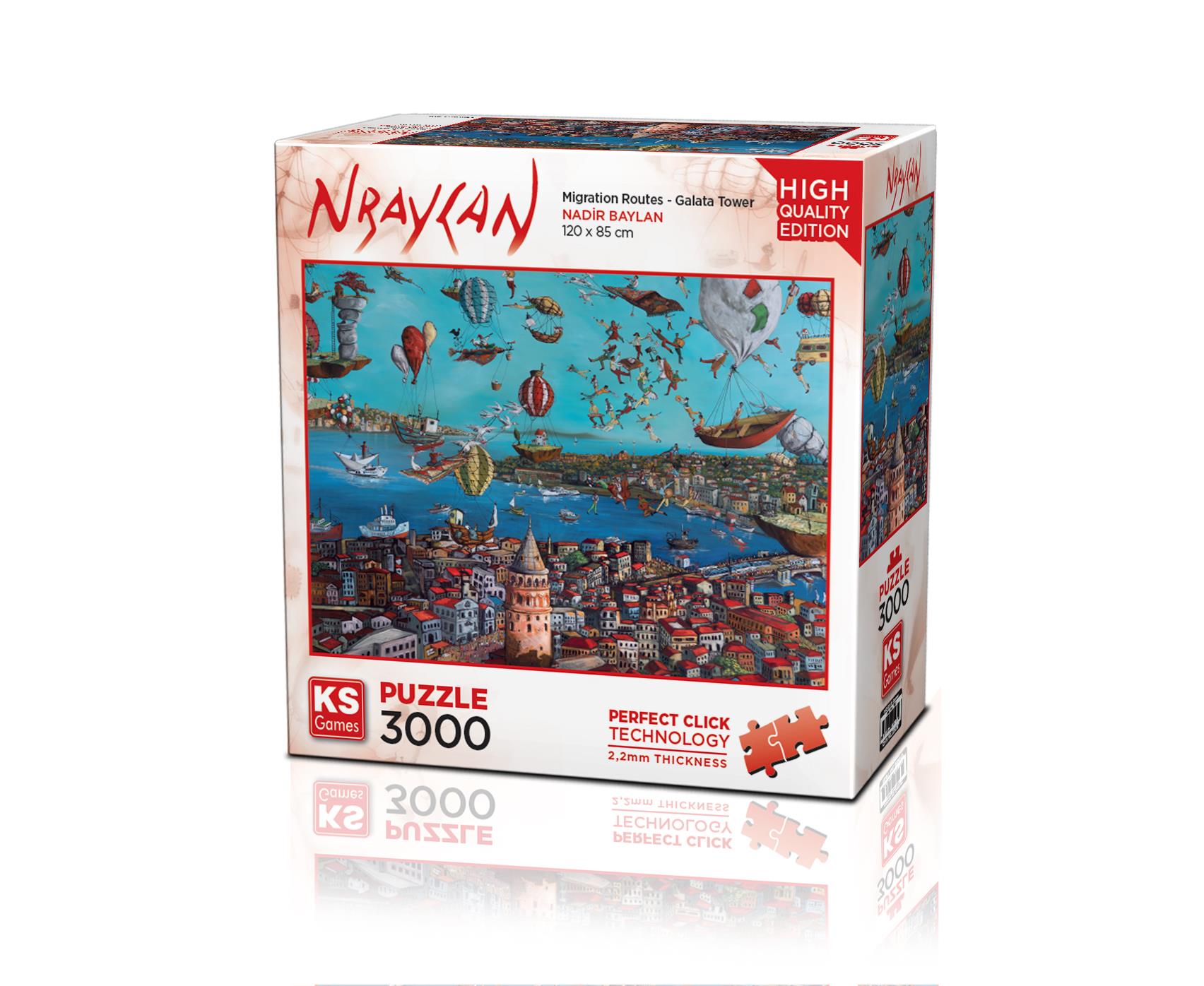 PUZZLE 3000 MIGRATION ROUTES - GALATA TOWER Diğer 23017