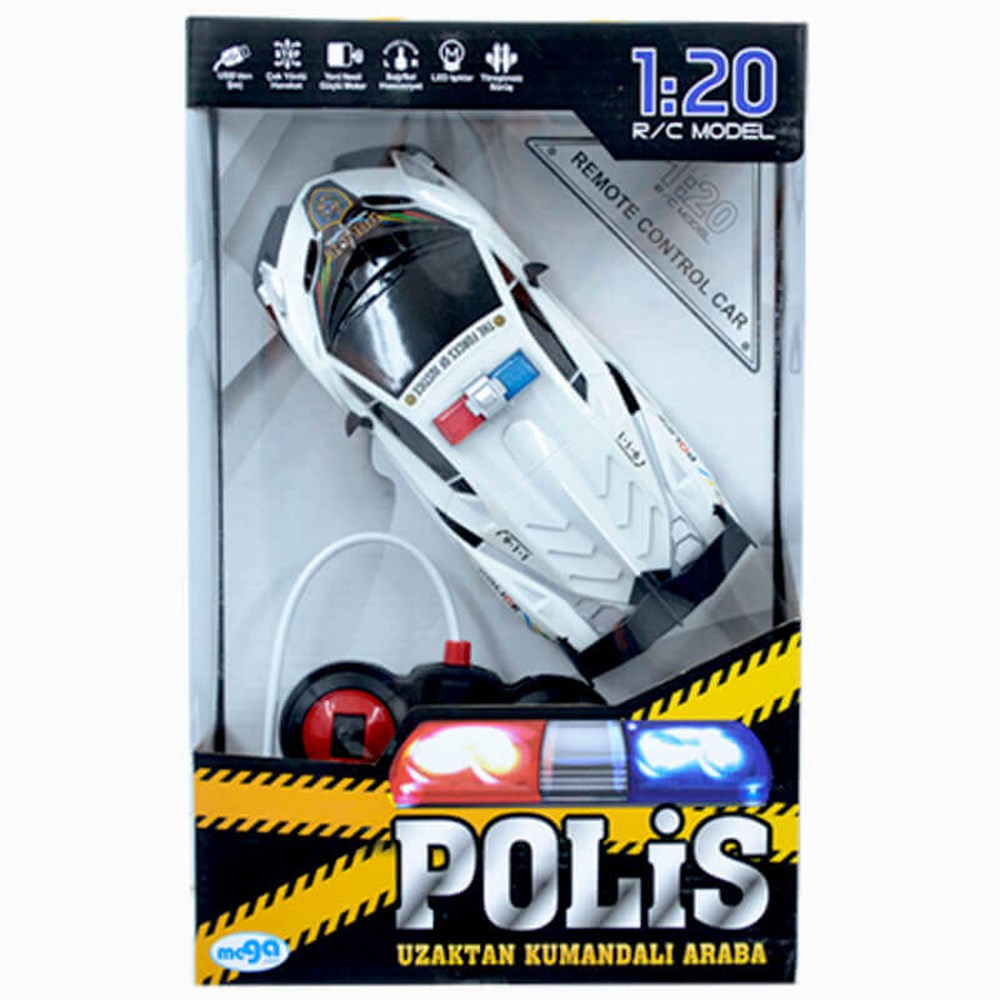 1:20 Uzaktan Kumandalı Polis Arabası Diğer BIG99111
