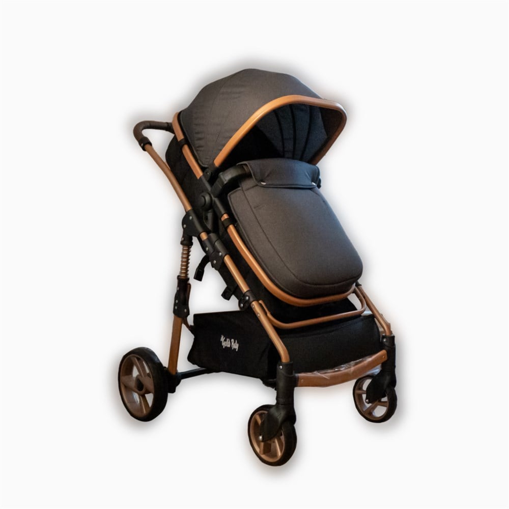 GOLD BABY TRIO TRAVEL SISTEM BEBEK ARABASI BLACK GOLD Diğer BYB TR 001 G