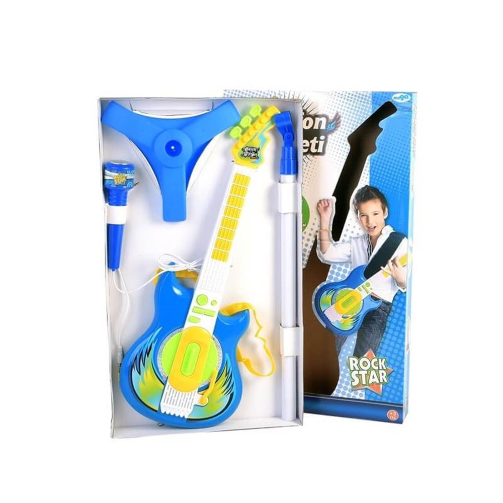 MEGA MIKROFON VE GITAR SETI MAVI Diğer CXY96962
