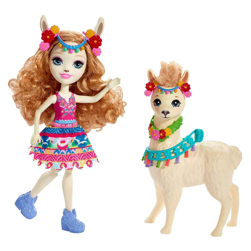 ENCHANTIMALS BEBEKLERI VE HAYVAN ARKADASLARI LLUELLA LLAMA AND FLEEOY FKY72-FRH42 Diğer FRH42