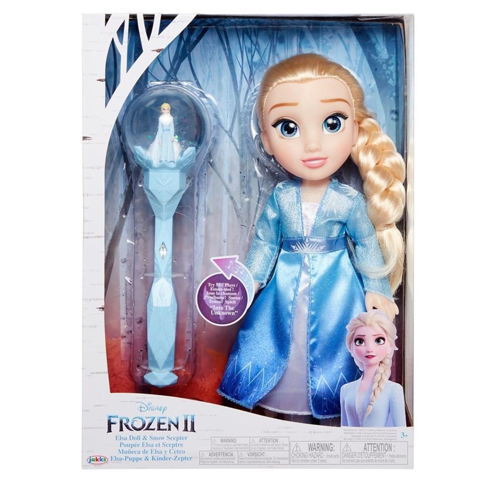 Frozen 2 Bebek Ve Müzikli Asası Elsa 35 Cm Diğer FRNA3000 E