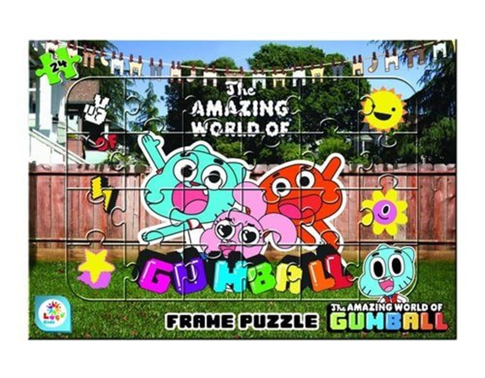 24 Parça Çocuk Puzzle Gumball Diğer GB7606