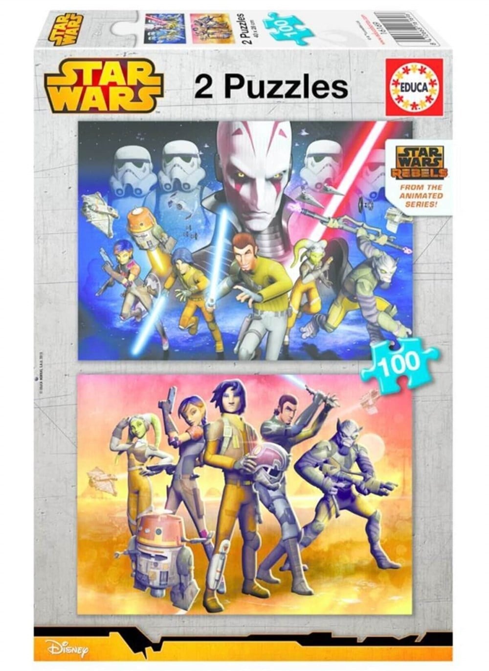 100 Parça 2'li Star Wars Rebels Puzzle Diğer HD16169