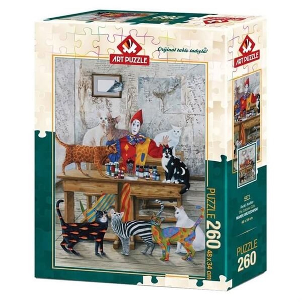 Art Puzzle 260 Parça Renkli Kediler Diğer HD4271