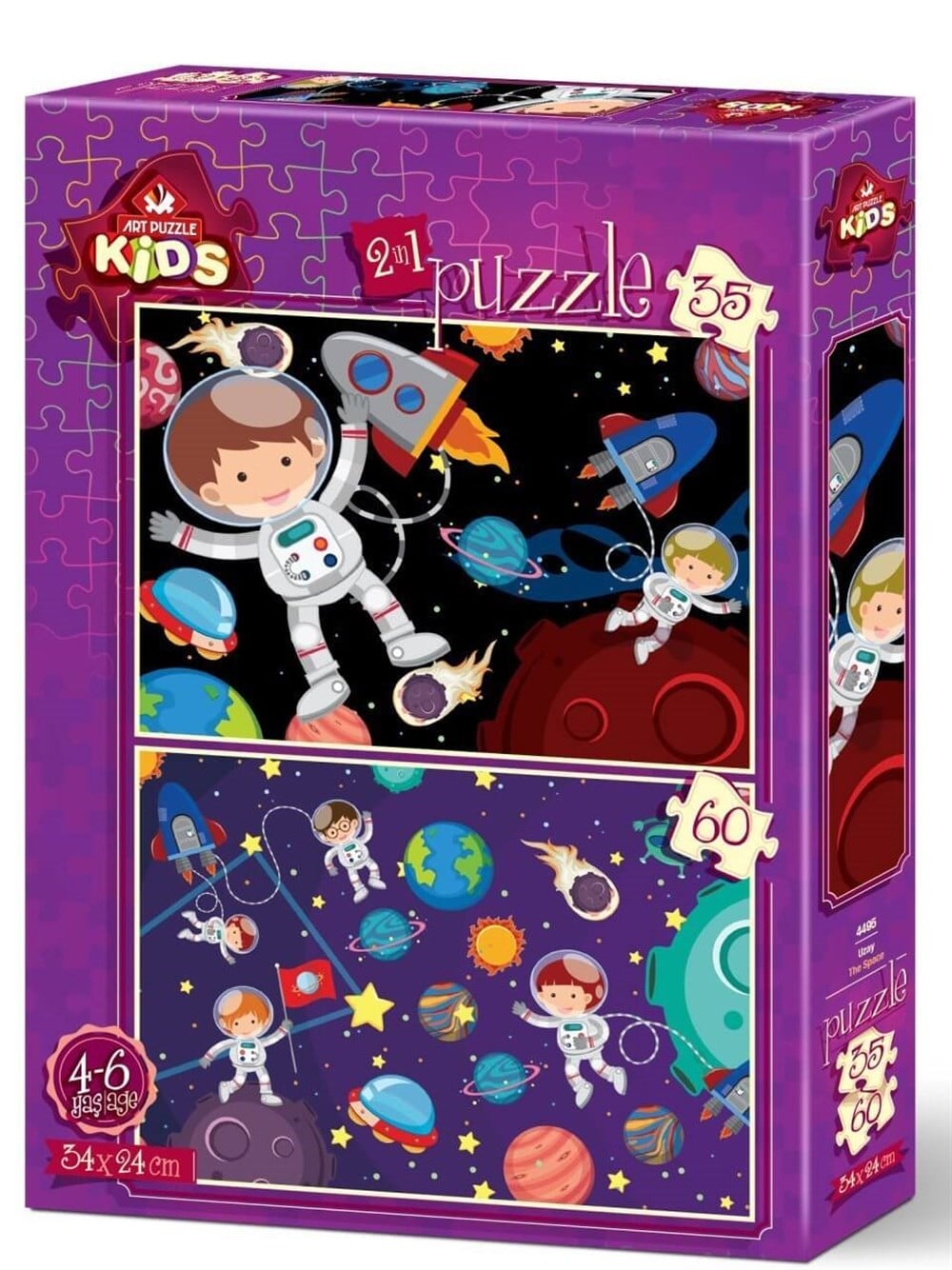 ART PUZZLE UZAY 2LI 35+60 PARCA Diğer HD4495