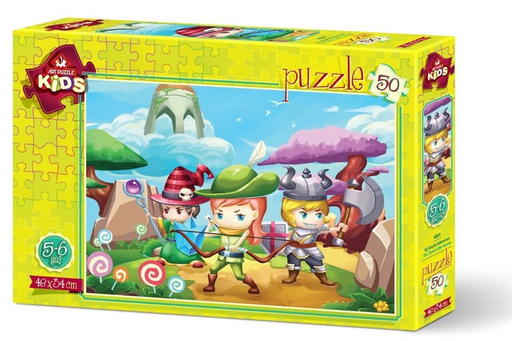 ART PUZZLE UC KUCUK KAHRAMAN 50 PARCA Diğer HD4501